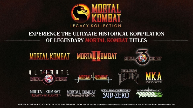 Две худшие игры серии войдут в сборник Mortal Kombat: Legacy Kollection — Warner Bros. раскрыла полный список
