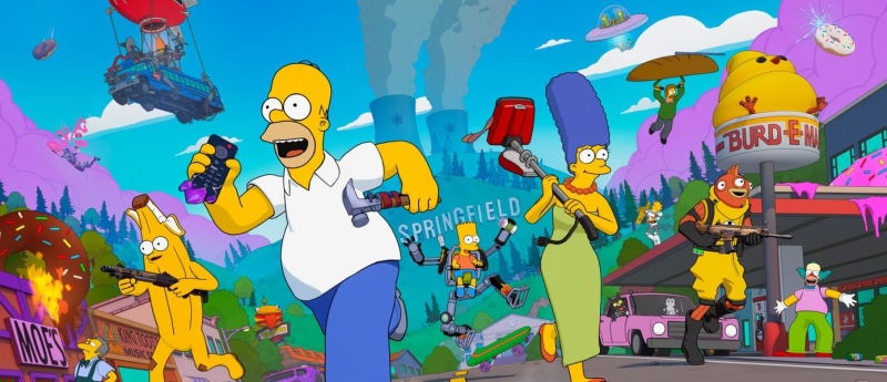 «Симпсоны» появились в Fortnite — остров полностью преобразился в Спрингфилд