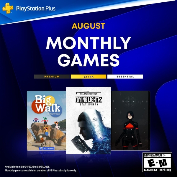Sony выдаёт подписчикам PlayStation Plus Essential три игры на PS4 и PS5: Началась августовская раздача